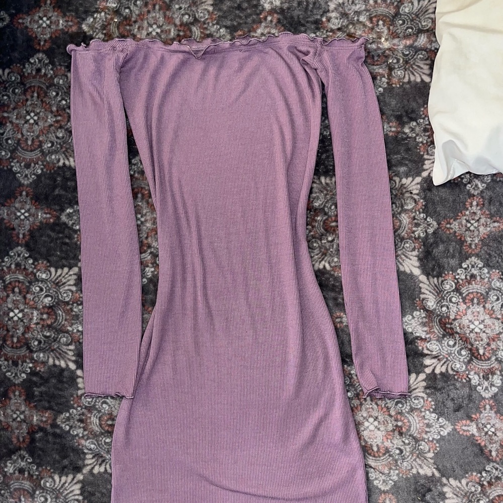 Purple fashion nova mini dress